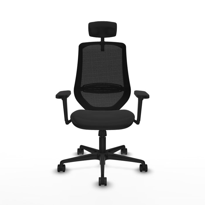 PIQUERAS Y CRESPO Silla de oficina Mardos con mecanismo Sincro y brazos 3D Negro