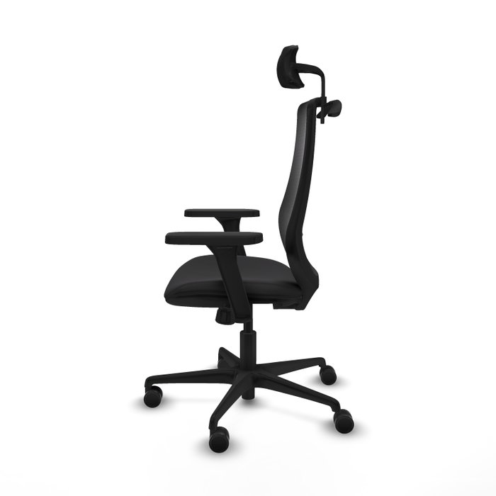 PIQUERAS Y CRESPO Silla de oficina Mardos con mecanismo Sincro y brazos 3D Negro