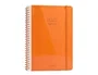 Liderpapel Agenda de oficina 2027 Espiral Neon Día por Página A5 Naranja