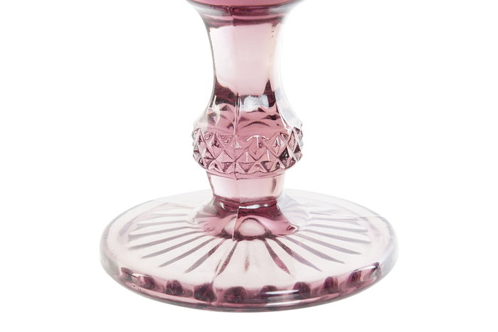 DKD Home Decor Juego de 6 Copas de Cristal Grabadas Rosa Diamond Garbo