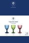 DKD Home Decor Juego de 6 Copas de Cristal Grabadas Rosa Diamond Garbo