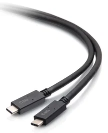 C2G C2G28883 Cable USB-C a USB-C 2m (6.5ft) USB 3.2 Gen 1, 5Gbps, 20V 3A, Negro