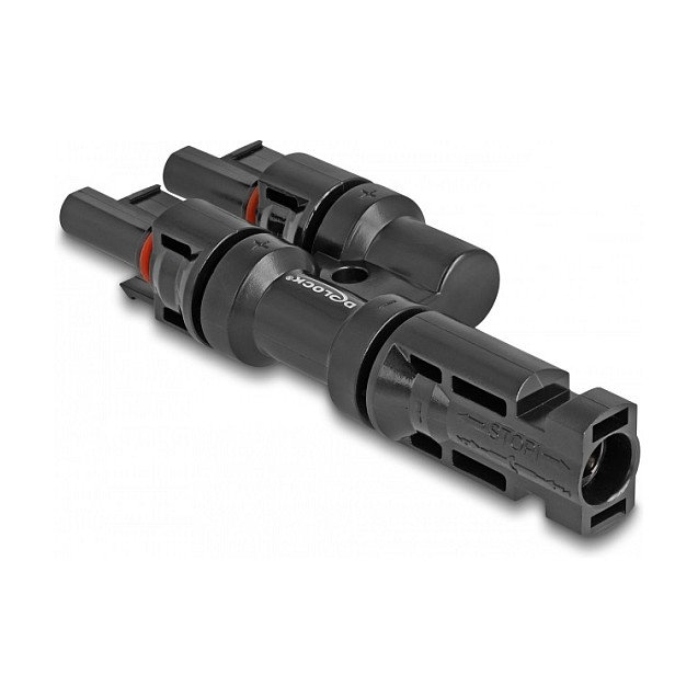 DeLOCK DL4 Conector solar 1 x Macho a 2 x Hembra Negro