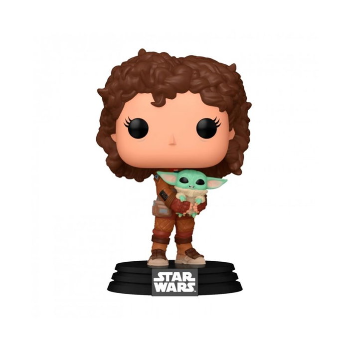 FUNKO Figura POP Star Wars Mandalorian Peli Motto con Grogu