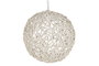 DKD Home Decor Lámpara de Techo de Madera Tronquitos Natural Blanco