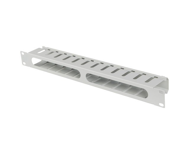 Lanberg Organizador de cables 1U 19 pulg gris con tapa tipo A