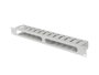Lanberg Organizador de cables 1U 19 pulg gris con tapa tipo A