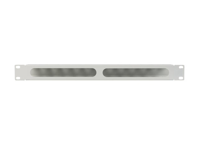 Lanberg Organizador de cables 1U 19 pulg gris con tapa tipo A