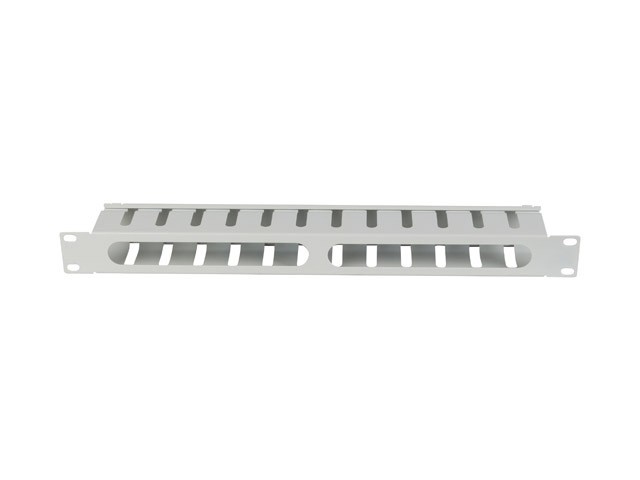 Lanberg Organizador de cables 1U 19 pulg gris con tapa tipo A
