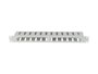 Lanberg Organizador de cables 1U 19 pulg gris con tapa tipo A