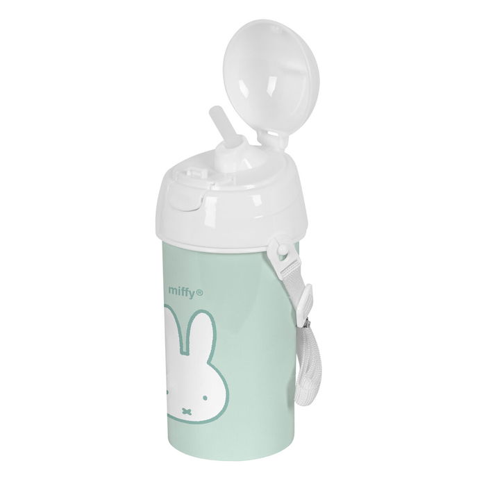 Botella con Tapa y Pajita Miffy Menta Menta PVC 500 ml Botella con Tapa y Pajita Miffy Menta Menta PVC 500 ml