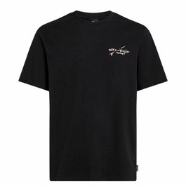 Camiseta de Manga Corta Hombre O'Neill Retro Back Print Negro