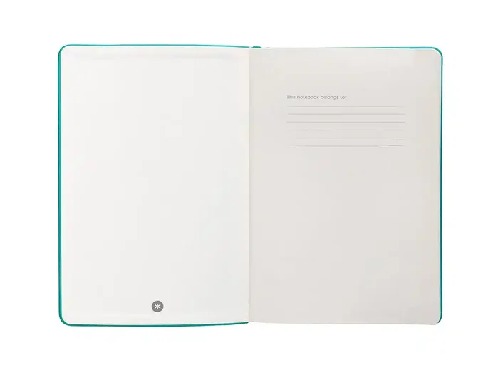 Antartik Cuaderno A4 Tapa Dura con Gomilla, Hojas de Puntos Turquesa, 100 Hojas, 80gr, Certificación FSC Antartik Cuaderno A4 Tapa Dura con Gomilla, Hojas de Puntos Turquesa, 100 Hojas, 80gr, Certificación FSC