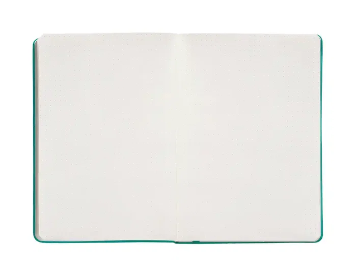 Antartik Cuaderno A4 Tapa Dura con Gomilla, Hojas de Puntos Turquesa, 100 Hojas, 80gr, Certificación FSC Antartik Cuaderno A4 Tapa Dura con Gomilla, Hojas de Puntos Turquesa, 100 Hojas, 80gr, Certificación FSC