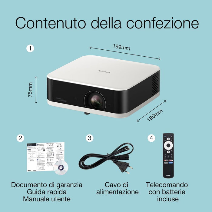 Epson EF-61W Proyector Portátil Smart Full HD Blanco Epson EF-61W Proyector Portátil Smart Full HD Blanco