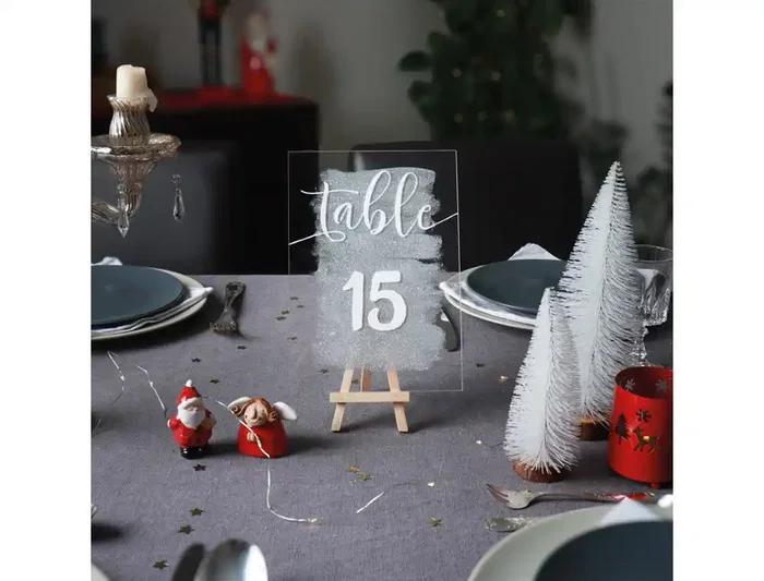 Djois Lámina de Acrílico Transparente Personalizable DIN A5 - 3 mm de Grosor - Pack de 10 Unidades para Decoración de Eventos