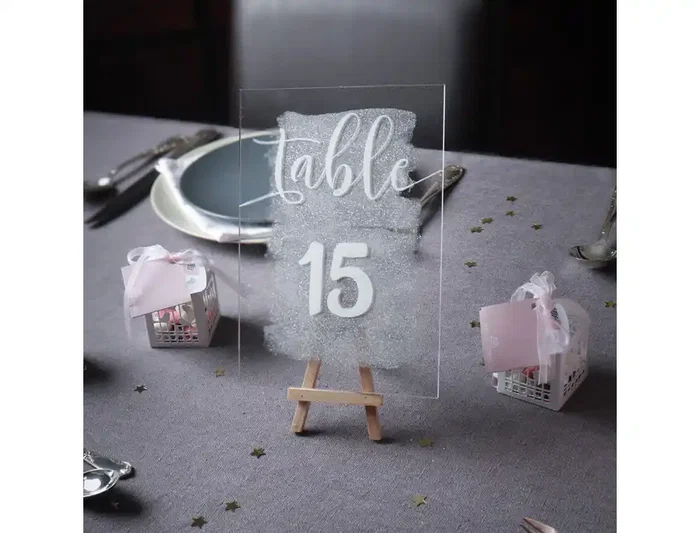 Djois Lámina de Acrílico Transparente Personalizable DIN A5 - 3 mm de Grosor - Pack de 10 Unidades para Decoración de Eventos