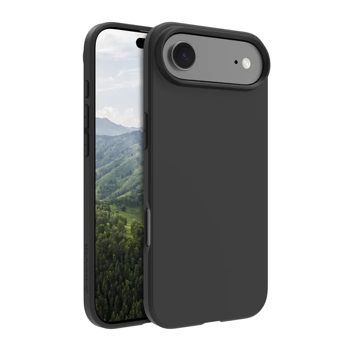 Dbramante1928 Greenland Funda para iPhone 17 Air, Negro, Plástico Reciclado, Resistente a Golpes y Carga Inalámbrica
