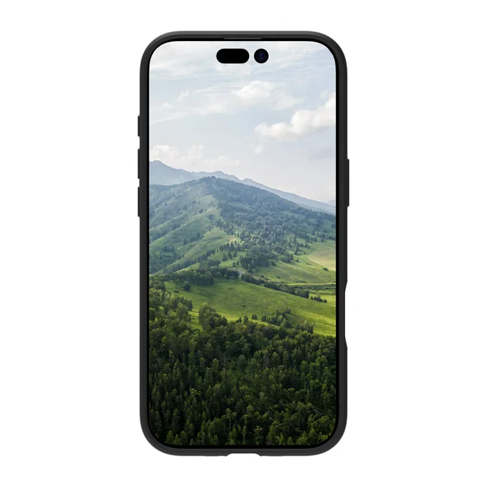 Dbramante1928 Greenland Funda para iPhone 17 Air, Negro, Plástico Reciclado, Resistente a Golpes y Carga Inalámbrica