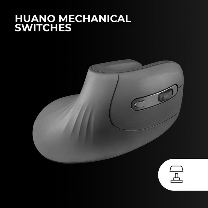 Mars Gaming MMW-ERGOPRO Ratón Gaming Vertical Inalámbrico Negro
