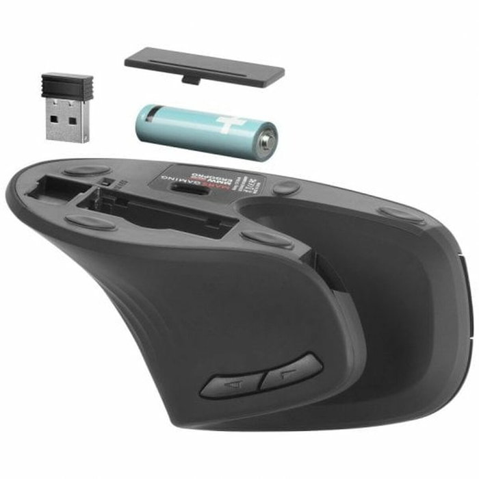 Mars Gaming MMW-ERGOPRO Ratón Gaming Vertical Inalámbrico Negro