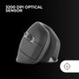 Mars Gaming MMW-ERGOPRO Ratón Gaming Vertical Inalámbrico Negro