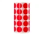 Liderpapel Gomets autoadhesivos círculos rojos 20 mm rollo de 2000 unidades