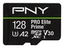 PNY Tarjeta MicroSDXC PRO Elite Prime 128 GB MicroSD UHS-I Clase 10 A2 V30 Hasta 200 MB/s