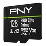 PNY Tarjeta MicroSDXC PRO Elite Prime 128 GB MicroSD UHS-I Clase 10 A2 V30 Hasta 200 MB/s
