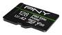 PNY Tarjeta MicroSDXC PRO Elite Prime 128 GB MicroSD UHS-I Clase 10 A2 V30 Hasta 200 MB/s