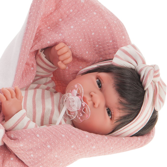 Muñecas Antonio Juan Muñeca Recien Nacida Baby Toneta Manta 60146