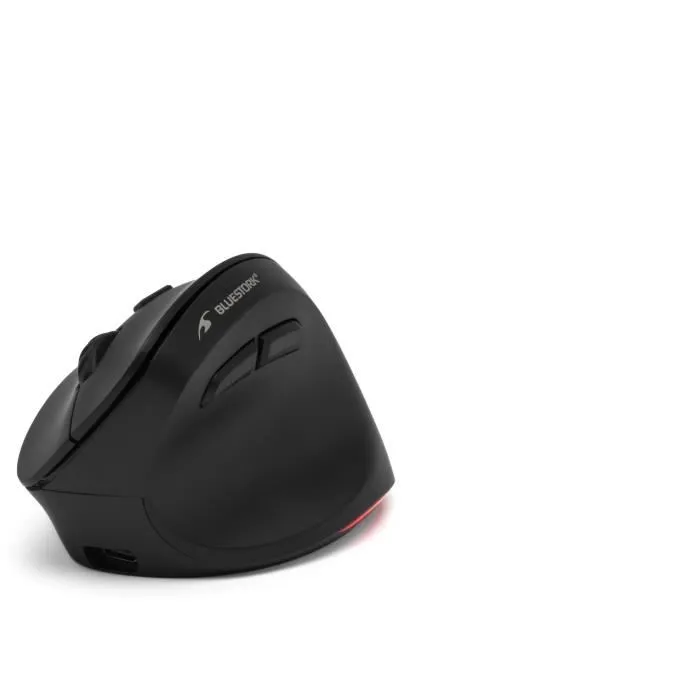 Bluestork M-WL-ERGO-LUMI Ratón Vertical Ergonómico Inalámbrico y Bluetooth Negro Bluestork M-WL-ERGO-LUMI Ratón Vertical Ergonómico Inalámbrico y Bluetooth Negro