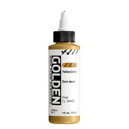 Golden High Flow Colores Acrílicos Amarillo Ocre 118 ml