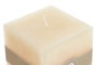 DKD Home Decor Vela Cuadrada de Cera de Parafina Crema 850g