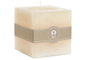 DKD Home Decor Vela Cuadrada de Cera de Parafina Crema 850g