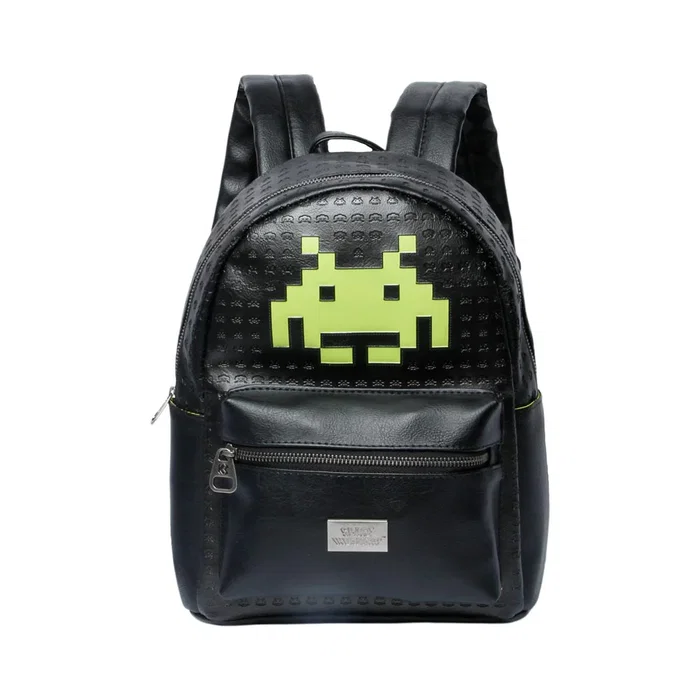 Space Invaders Mochila Alien - Mochila Urbana de 1 Compartimento, Color Negro, Bolso Casual Diario Space Invaders Mochila Alien - Mochila Urbana de 1 Compartimento, Color Negro, Bolso Casual Diario