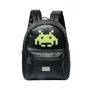 Space Invaders Mochila Alien - Mochila Urbana de 1 Compartimento, Color Negro, Bolso Casual Diario