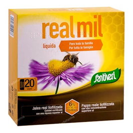 SANTIVERI Realmil Liquida Jalea Real 20 Viales 10-HDeA alta concentracion 1000mg
