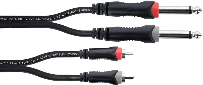 Cordial Cable De Audio Doble Jack Mono - Rca 1 M