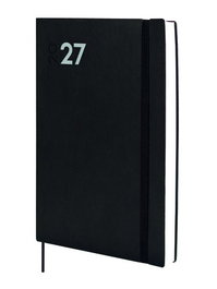 Finocam Agenda Anual 2027 Dynamic Mara Cosida Tapa Flexible Negro
