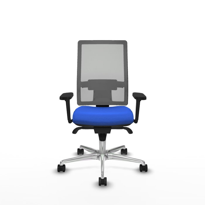 PIQUERAS Y CRESPO Silla de oficina Horna Azul y Gris con Mecanismo Sincro PIQUERAS Y CRESPO Silla de oficina Horna Azul y Gris con Mecanismo Sincro