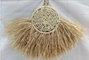 DKD Home Decor Decoración Colgante Rafia Natural 86x2x45 cm