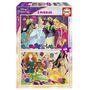 Educa Puzzle 2x48 Piezas Disney Princess, 2 Puzzles Infantiles, Recomendado de 4 a 6 Años, Idiomas: Español e Inglés