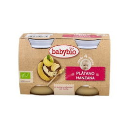 BABYBIO Potito Manzana y Plátano 4 Meses 130gr Bio Ecológico