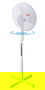 Inde Ventilador de Pie, 3 Velocidades, 40W, Medidas 128 x 40 cm, 220V (3 Unidades)