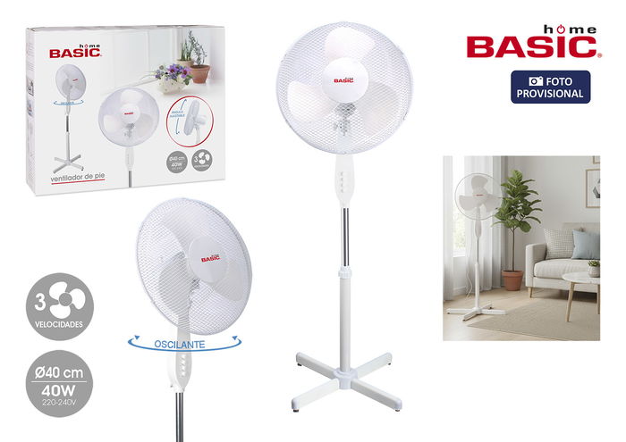 Inde Ventilador de Pie, 3 Velocidades, 40W, Medidas 128 x 40 cm, 220V (3 Unidades) Inde Ventilador de Pie, 3 Velocidades, 40W, Medidas 128 x 40 cm, 220V (3 Unidades)