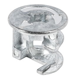 Herrajes Alk Excentrica 15-14 Con Borde Sp18 Zamak Zincado Int.9Mm. Diam.Exterior 16,5Mm.