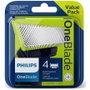 Philips Cuchillas de repuesto OneBlade QP240/50, 4 unidades
