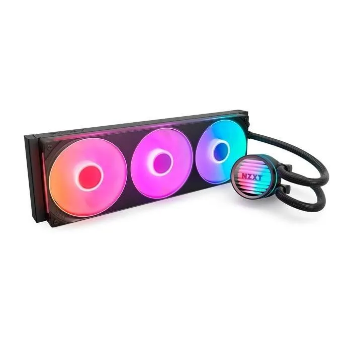 NZXT Kraken Core RGB 360mm AIO Liquid Cooler - Negro - RL-KR36C-B1 NZXT Kraken Core RGB 360mm AIO Liquid Cooler - Negro - RL-KR36C-B1