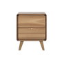 DKD Home Decor Mesita de Noche Acacia y Metal 32 x 55 x 44 cm